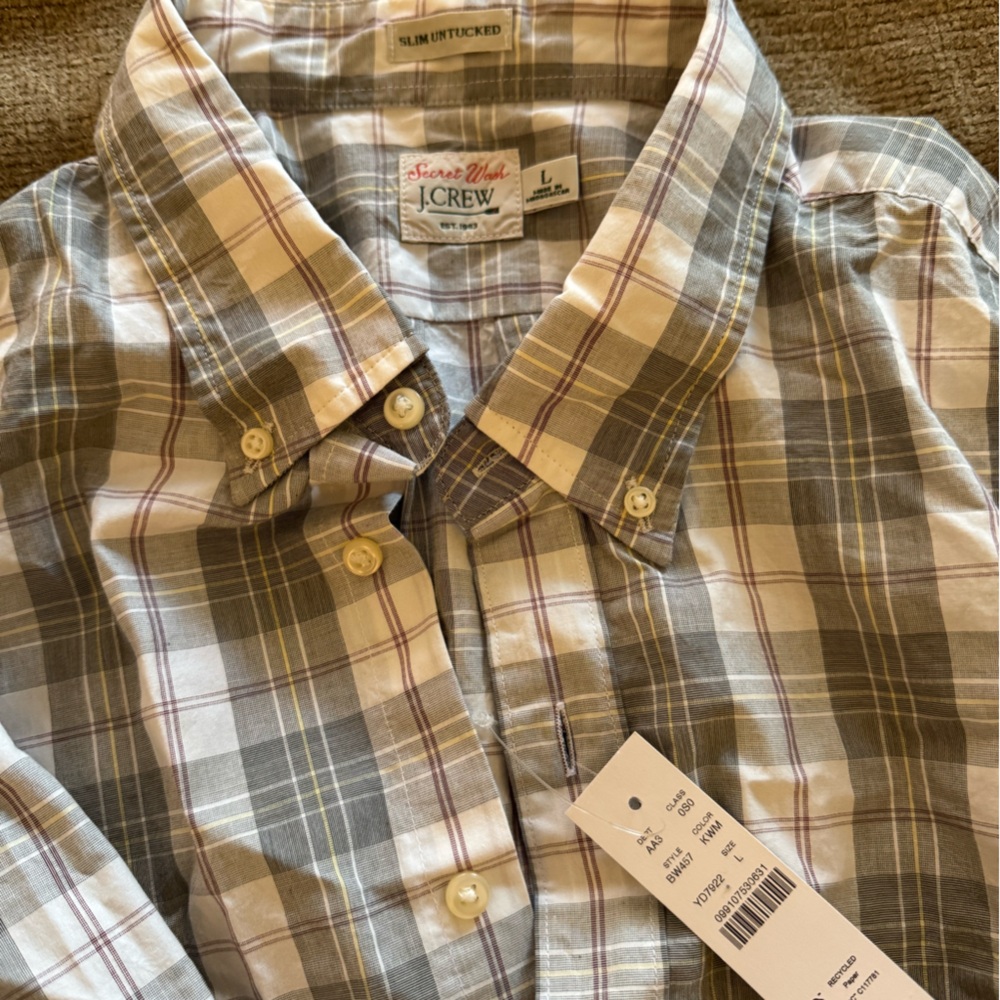J Crew Secret Wash Slim Untucked